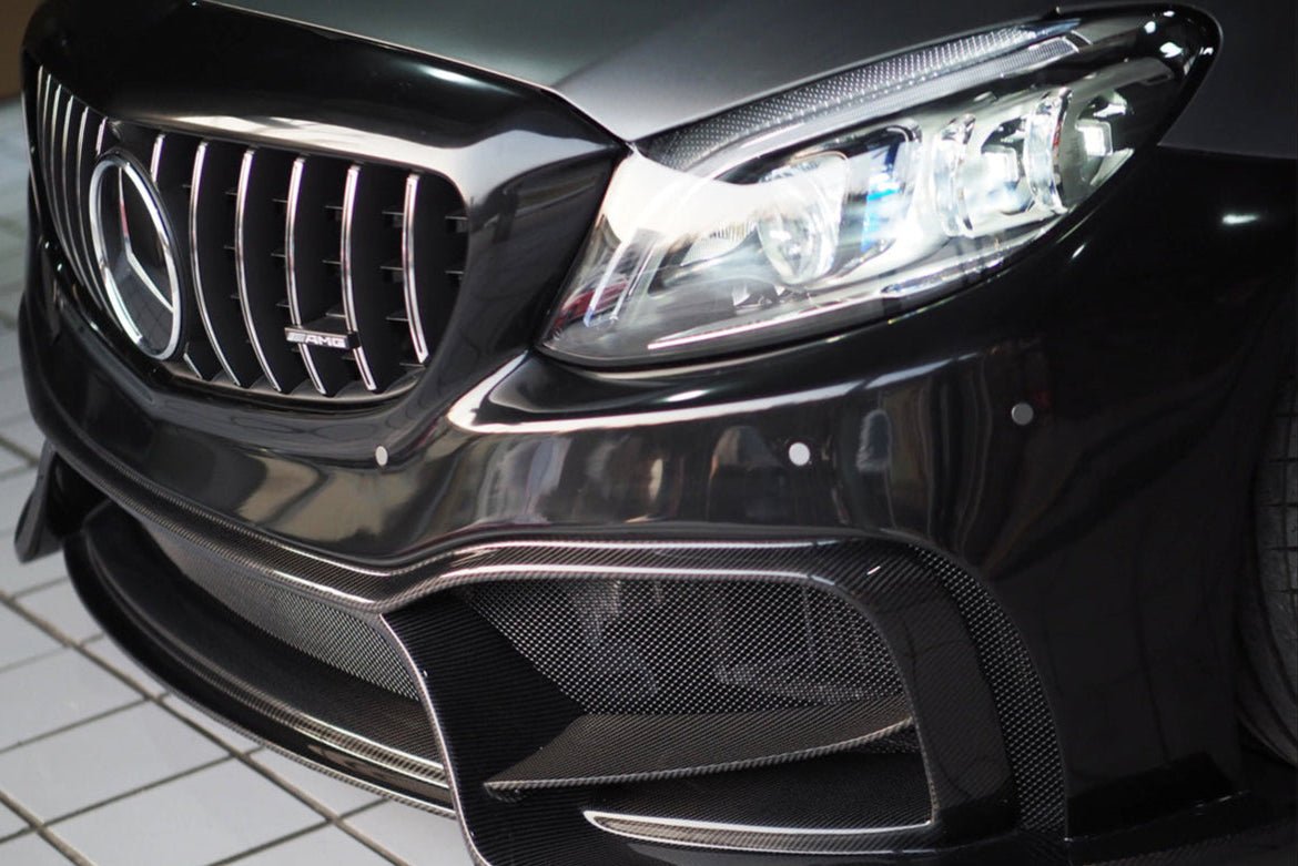 2015 - 2021 Mercedes Benz W205 C63/S AMG Sedan IMP Performance Partial Carbon Fiber front bumper