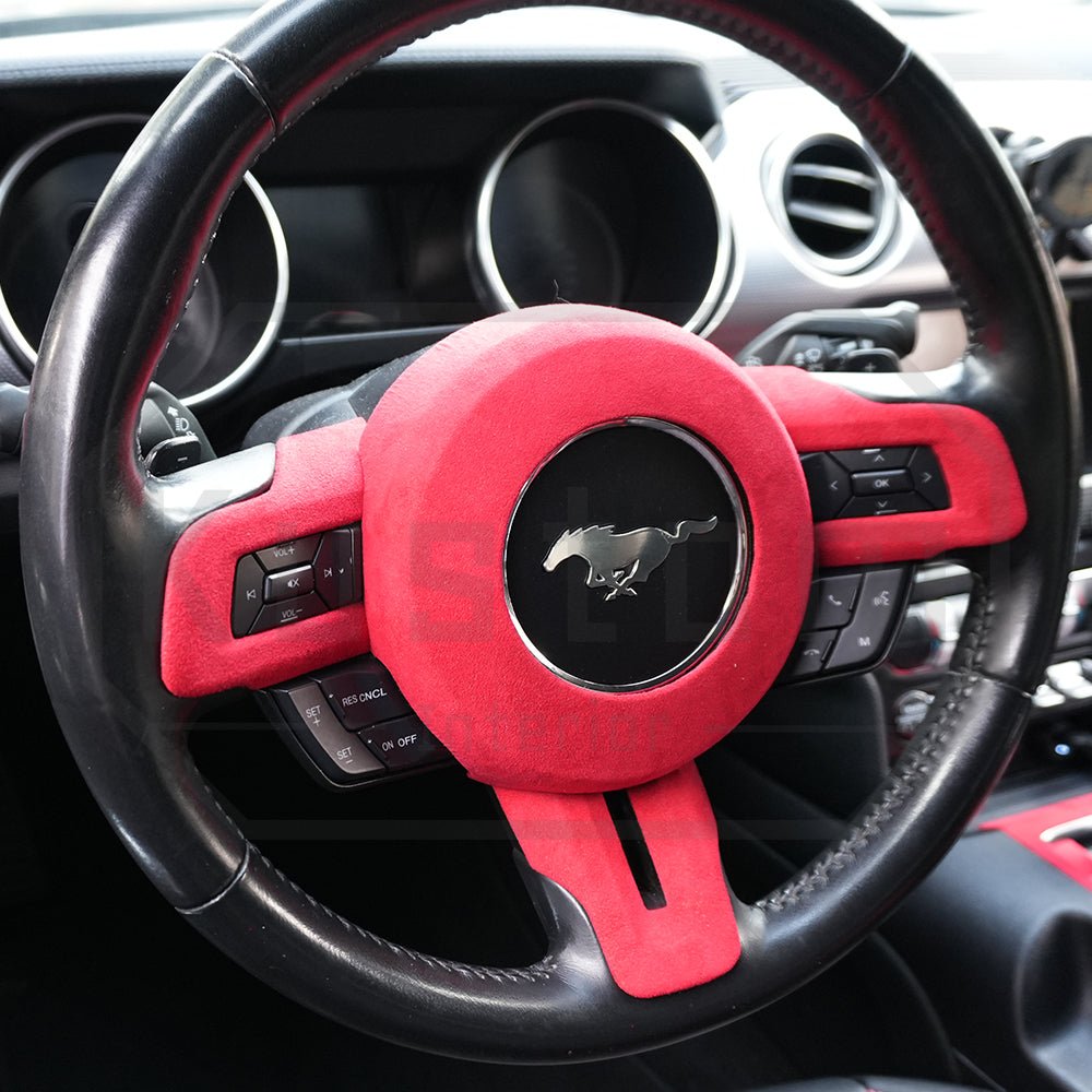Ford Mustang Alcantara Suede Steering Wheel Trim 2015-23