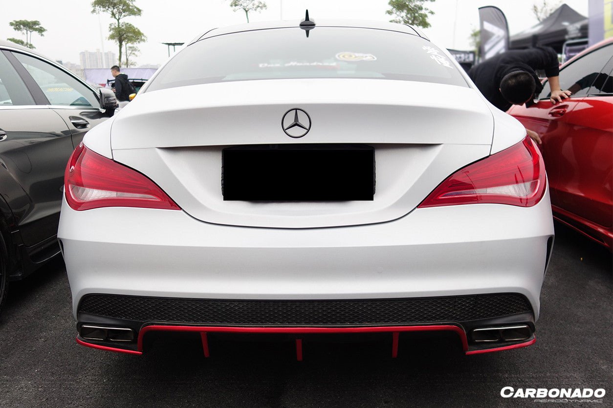 2013 - 2016 Mercedes Benz W117 CLA Sport / CLA45 AMG RZS Style Rear Diffuser