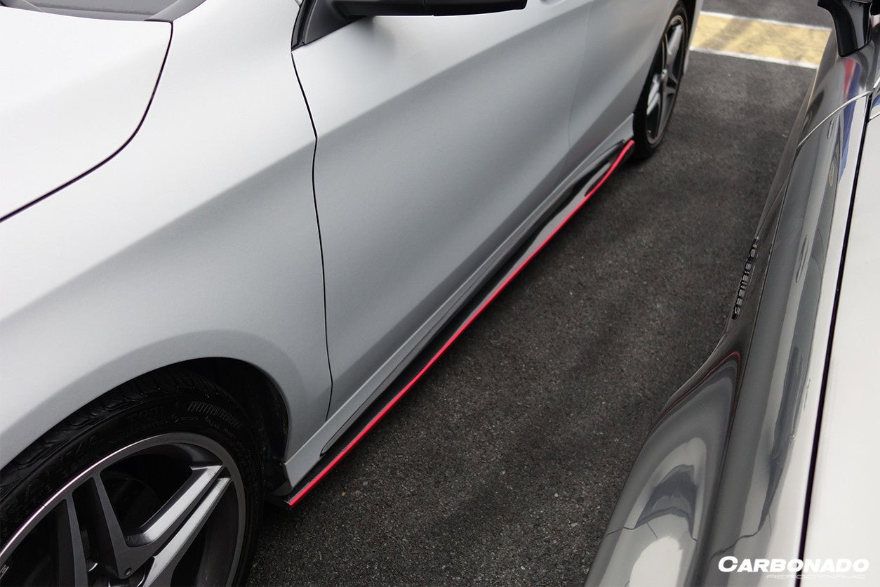 2013 - 2016 Mercedes Benz W117 CLA Sport / CLA45 AMG RZS Style Side Skirts Under Board