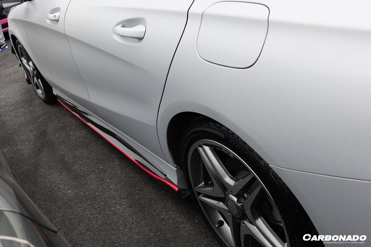 2013 - 2016 Mercedes Benz W117 CLA Sport / CLA45 AMG RZS Style Side Skirts Under Board
