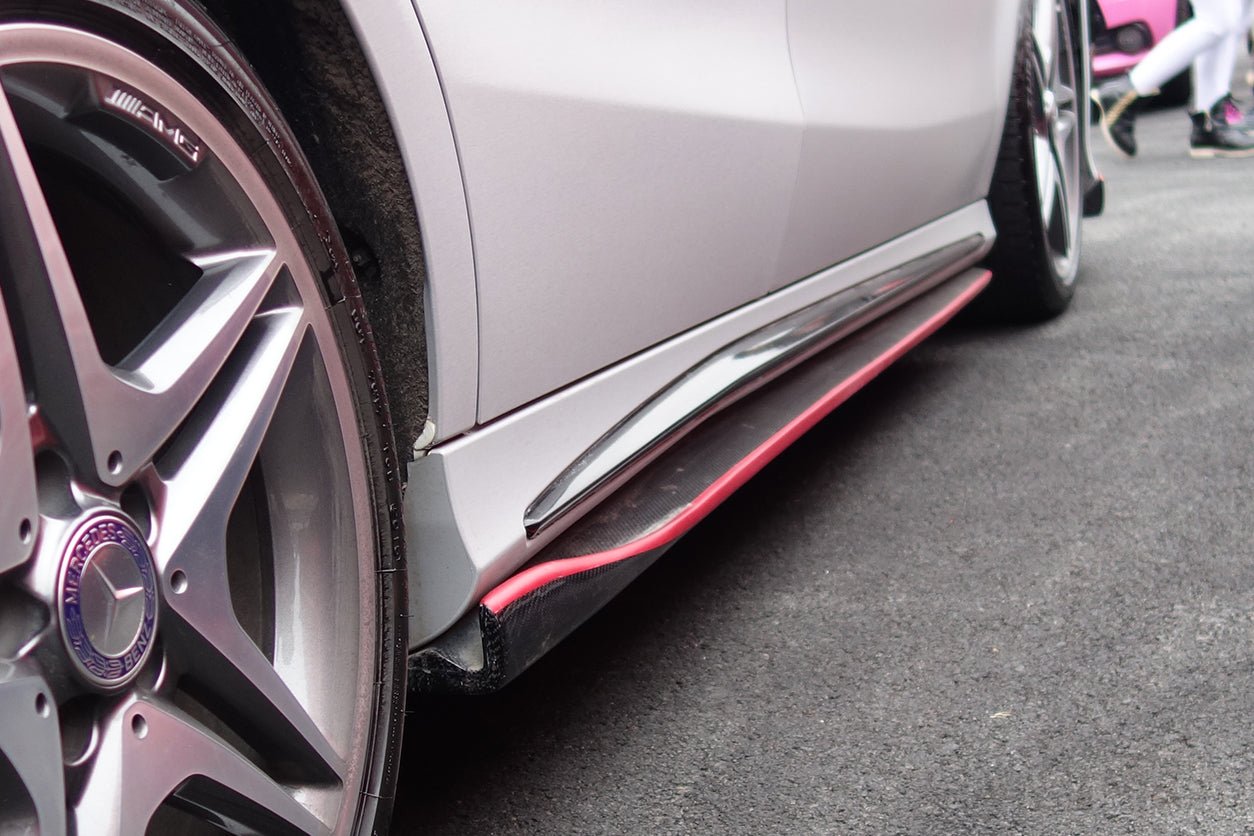2013 - 2016 Mercedes Benz W117 CLA Sport / CLA45 AMG RZS Style Side Skirts Under Board
