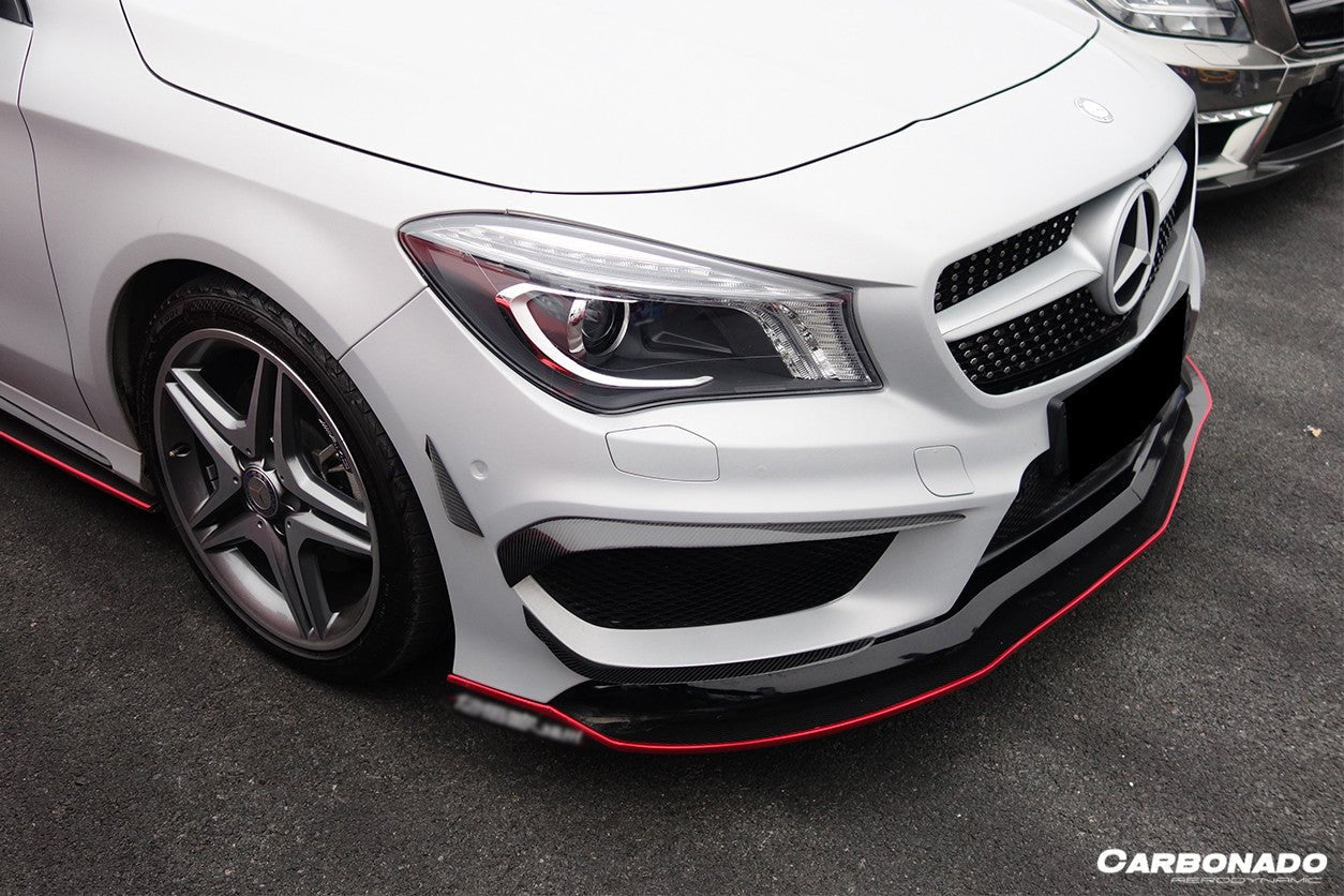 2013 - 2016 Mercedes Benz W117 CLA Sport / CLA45 AMG RS Style Front Lip