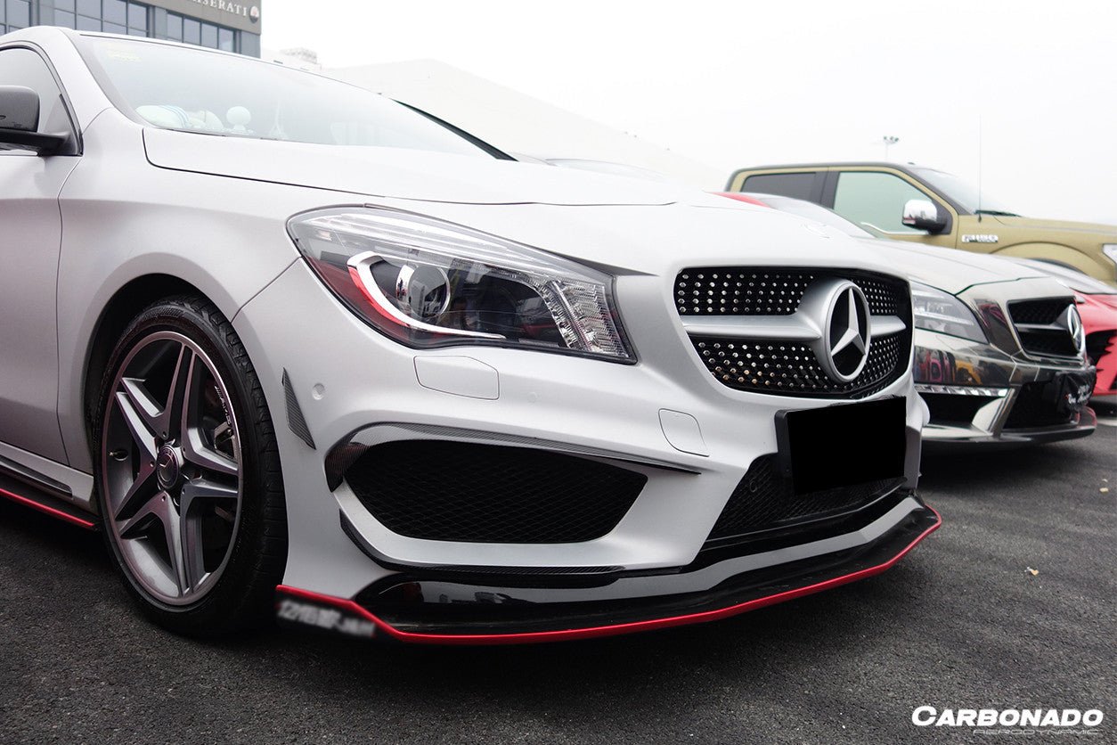 2013 - 2016 Mercedes Benz W117 CLA Sport / CLA45 AMG RS Style Front Lip