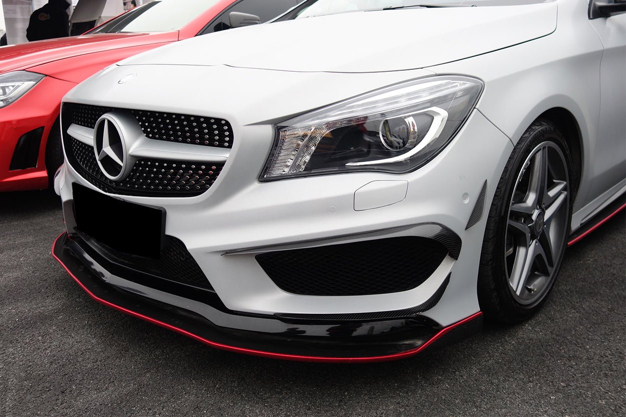 2013 - 2016 Mercedes Benz W117 CLA Sport / CLA45 AMG RS Style Front Lip