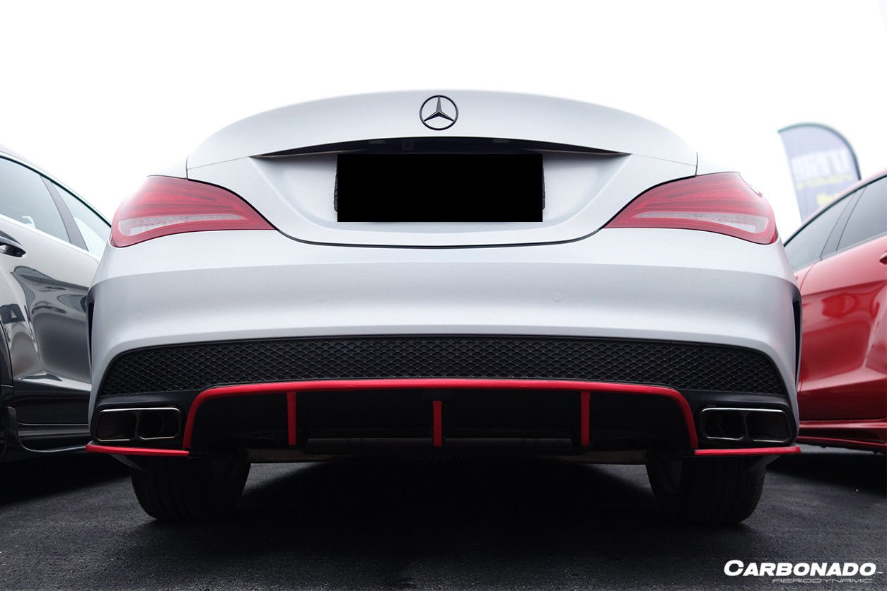 2013 - 2016 Mercedes Benz W117 CLA Sport / CLA45 AMG RZS Style Rear Diffuser