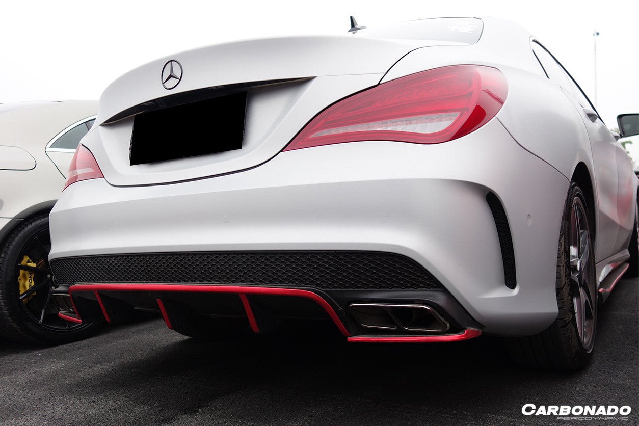 2013 - 2016 Mercedes Benz W117 CLA Sport / CLA45 AMG RZS Style Rear Diffuser