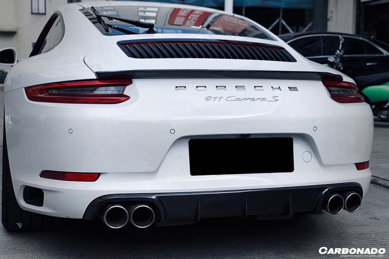 2016 - 2019 Porsche 911 991.2 Carrera/Targa/S/4S/GTS OD Style Quad Exhaust Rear Lip