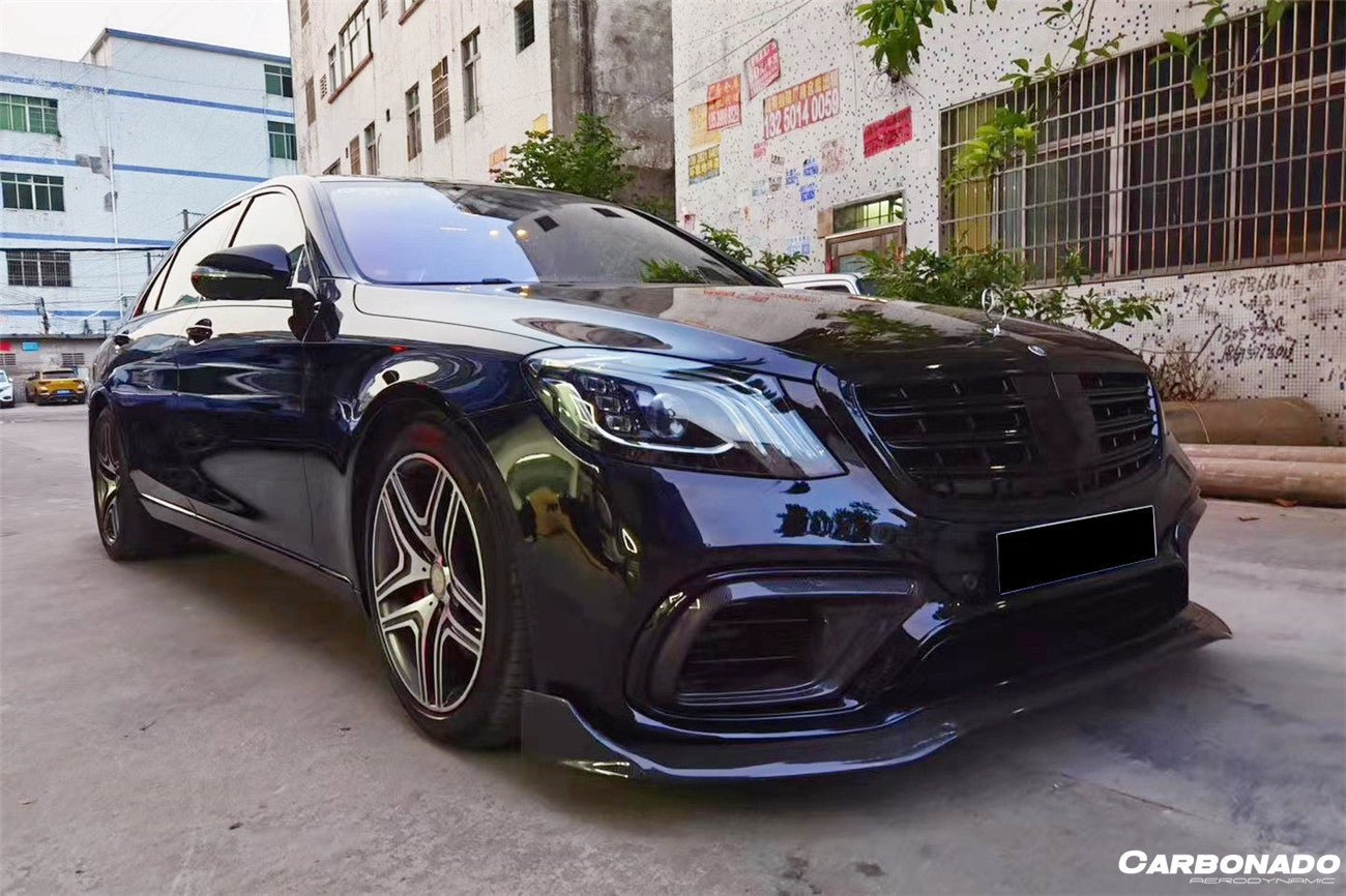 2017 - 2020 Mercedes Benz S63 W222 Sedan BRS Style Front Lip