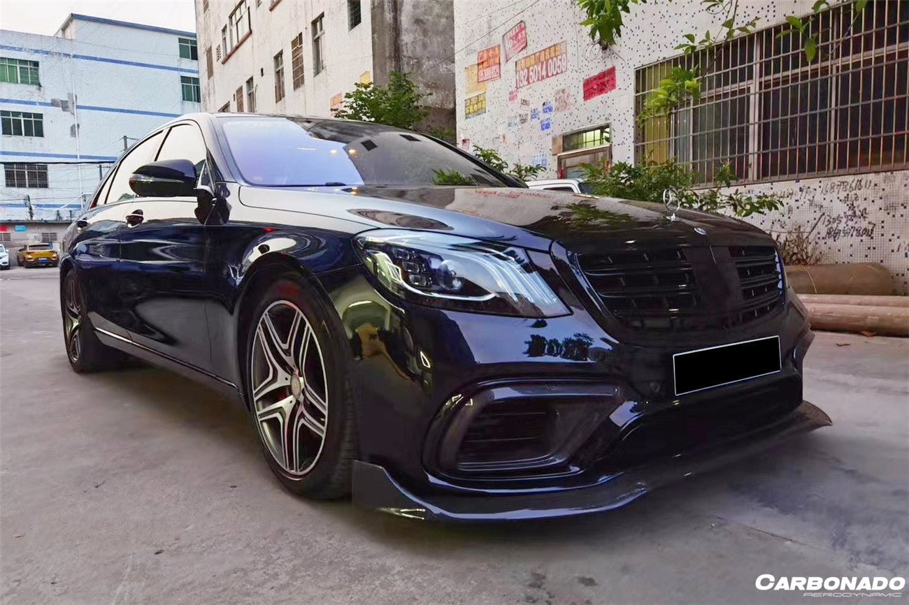 2017 - 2020 Mercedes Benz S63 W222 Sedan BRS Style Front Lip