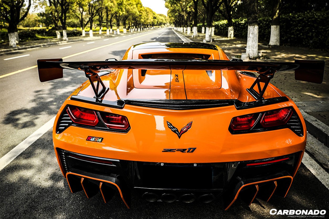 2013 - 2019 Corvette C7 Z51 Z06 Grandsport AR Style Carbon Fiber Trunk Spoiler
