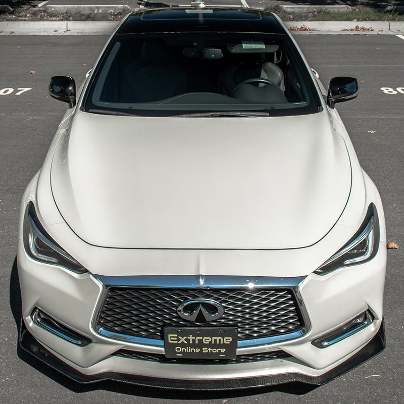 Infiniti Q60 Carbon Fiber Front Splitter Ground Effect 2017-Up