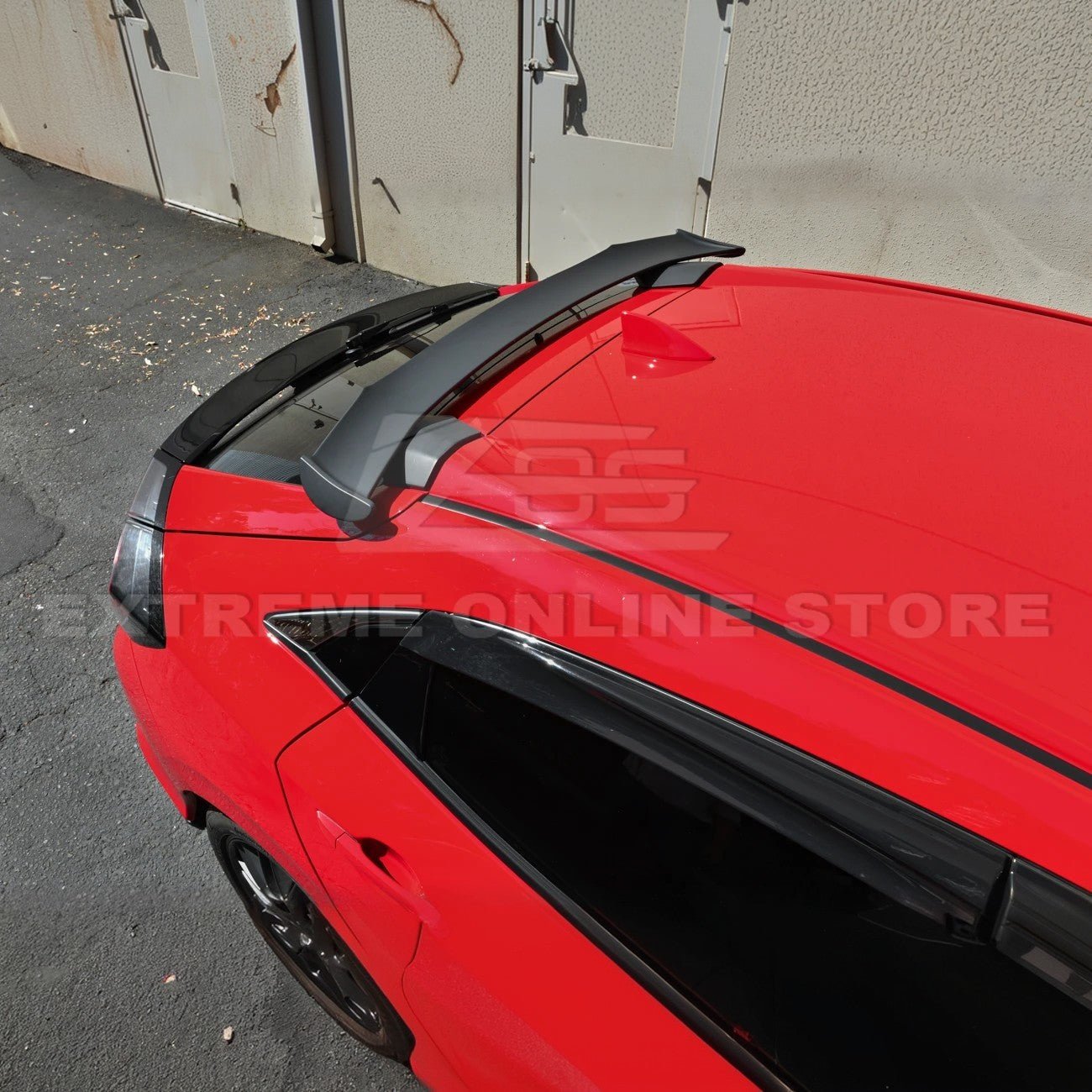Honda Civic Hatchback FK7 Spoon Style Primer Black Rear Roof Spoiler 2016-2021