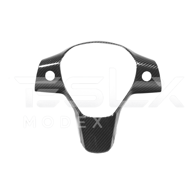 Tesla Model 3 Model Y Carbon Fiber Interior Steering Wheel Cover 2020-2024