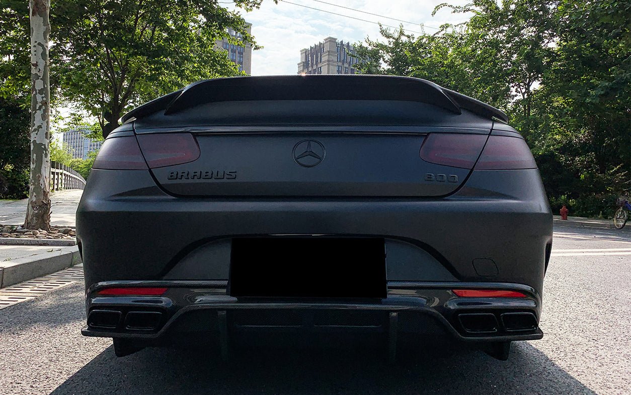 2014 - 2021 Mercedes Benz C217 S63/S65 AMG Coupe Carbon Fiber Trunk Trim
