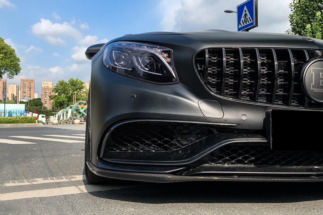 2014 - 2017 Mercedes Benz C217 S63/S65 AMG Coupe Carbon Fiber Front Canards