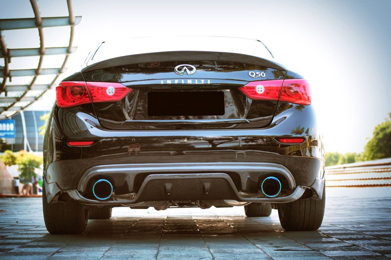 2014 - 2017 Infiniti Q50 Sedan VE Style Rear Lip and Diffuser