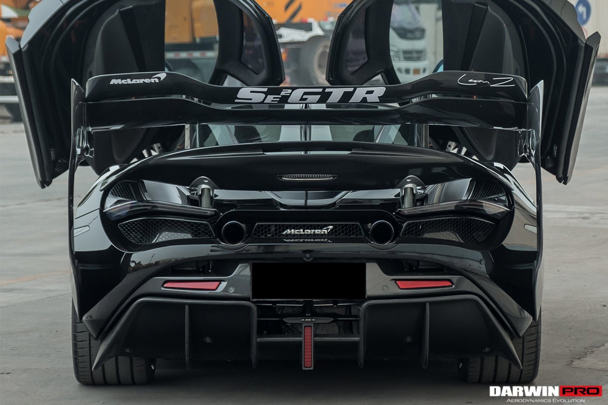 2017 - 2022 McLaren 720S Se²GTR Style Trunk Wing with Side Winglets