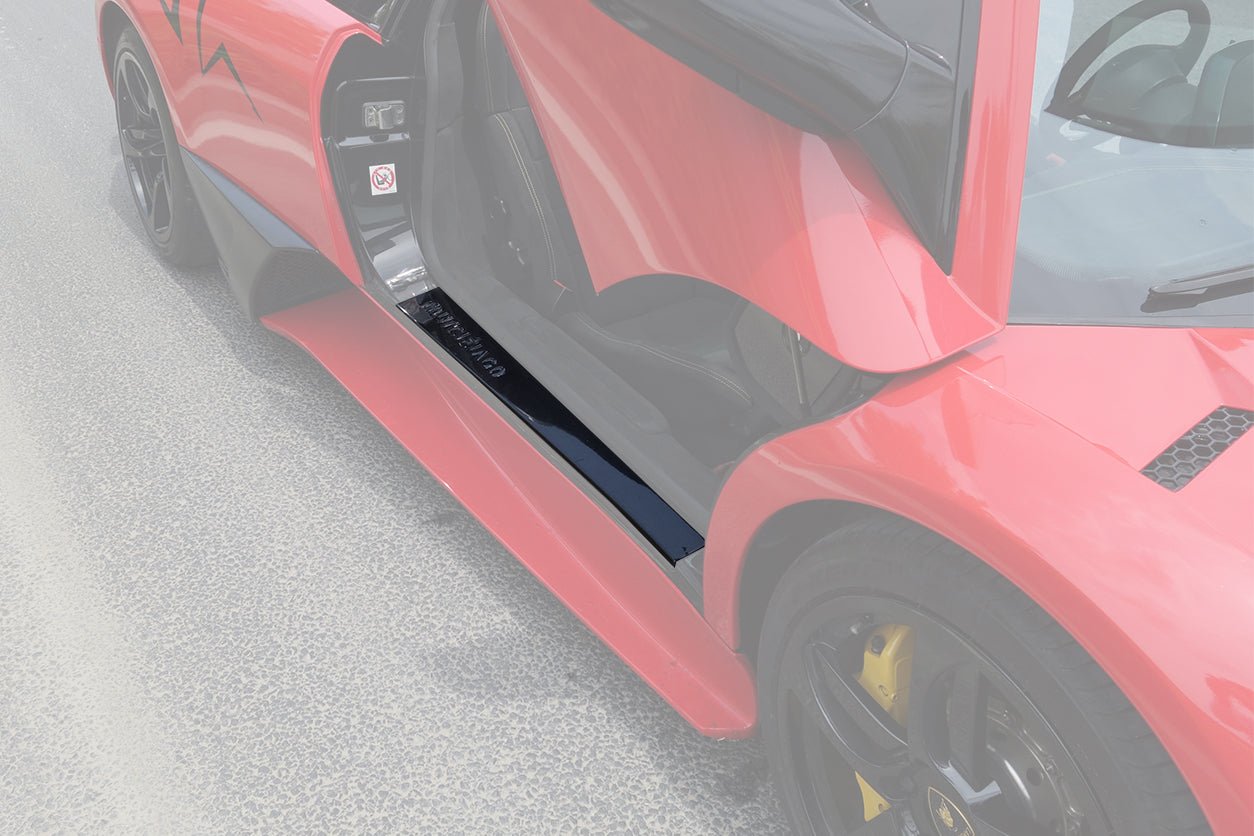 2001 - 2010 Lamborghini Murcielago SV Style Carbon Fiber Door Sills Steps Cover