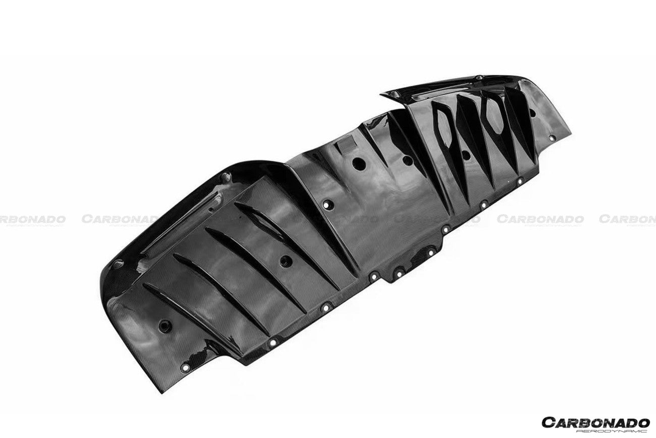 2020 - 2025 Ferrari SSF90 Stradale OE Style Autoclave Carbon Fiber Rear Diffuser