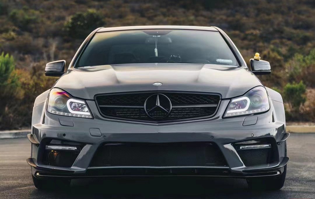 2012 - 2014 Mercedes Benz W204 C63 AMG Sedan BKSS Style Wide Full Body Kit