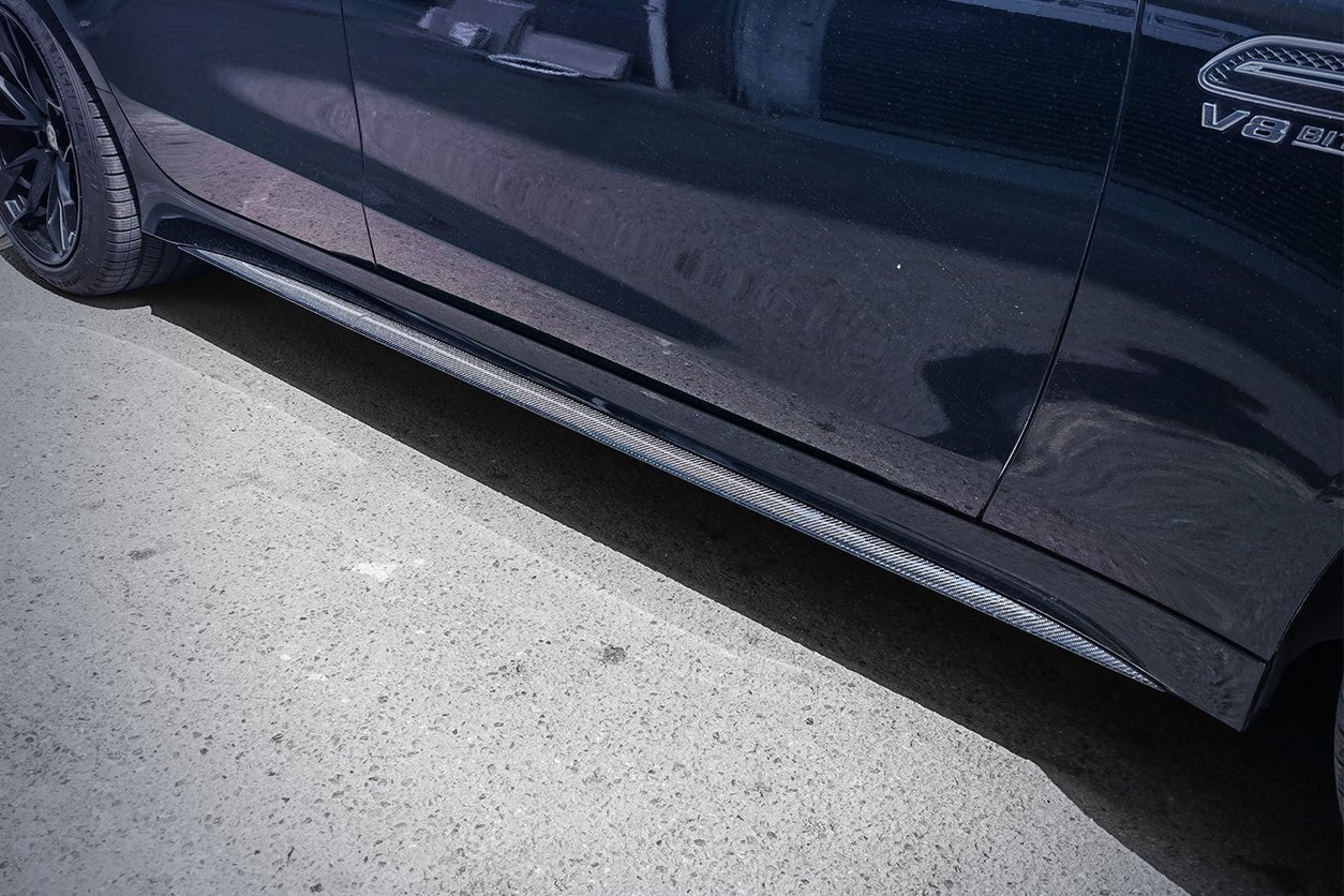2019 - 2025 Mercedes Benz AMG GT63/S 4Door Coupe X290 Carbon Fiber Side Skirts