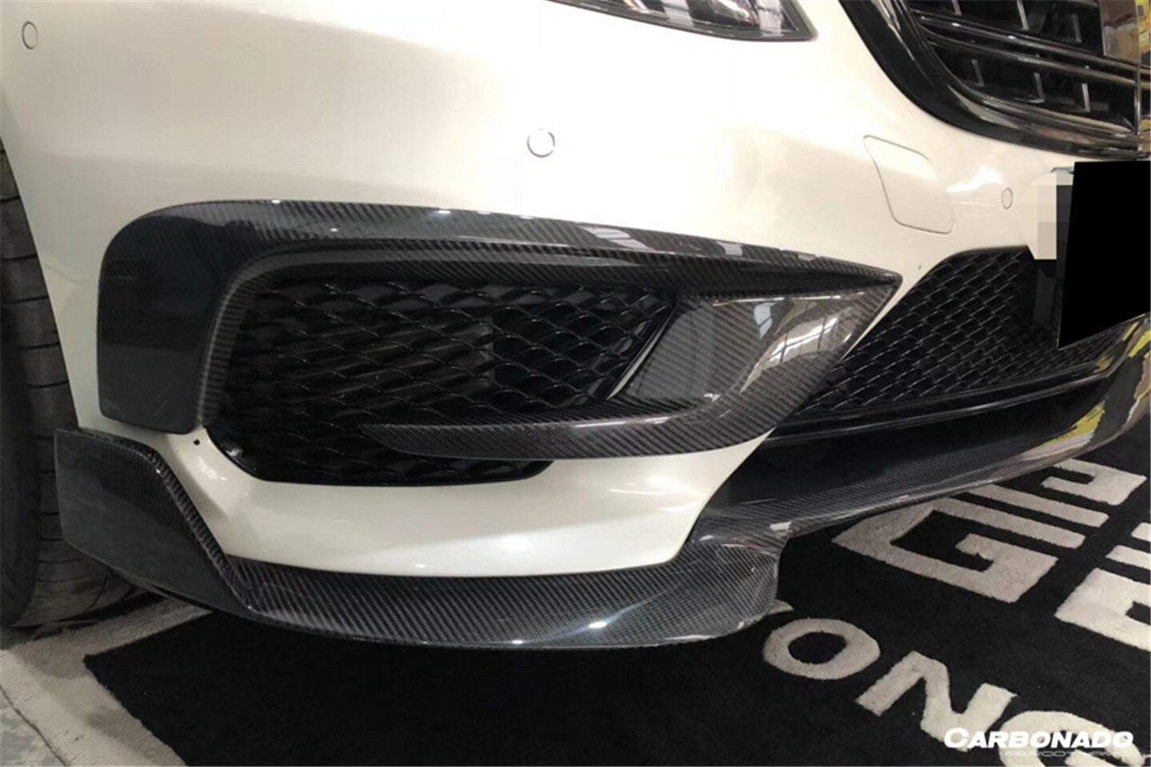 2014-2017 Mercedes S63 AMG (W222) BRS Style Carbon Fiber Front Lip