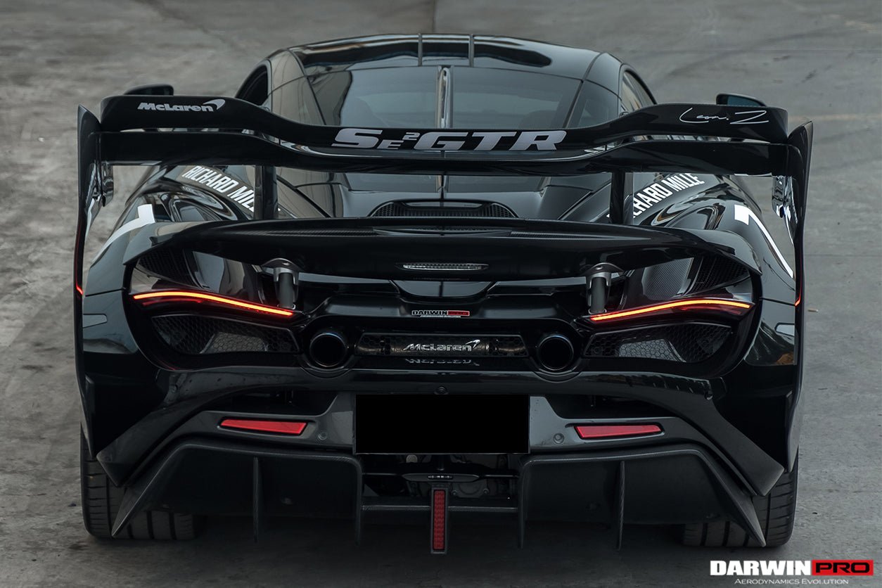 2017 - 2022 McLaren 720S Se²GTR Style Trunk Wing with Side Winglets