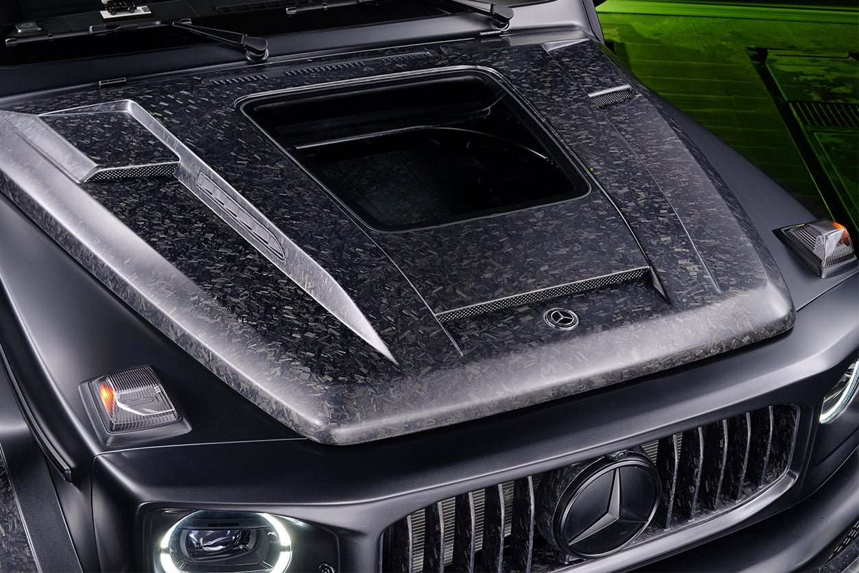 2019 - 2023 Mercedes Benz W464 G-Class G Wagon G500 & G550 & G63AMG IMP Performance Partial Carbon Fiber Hood