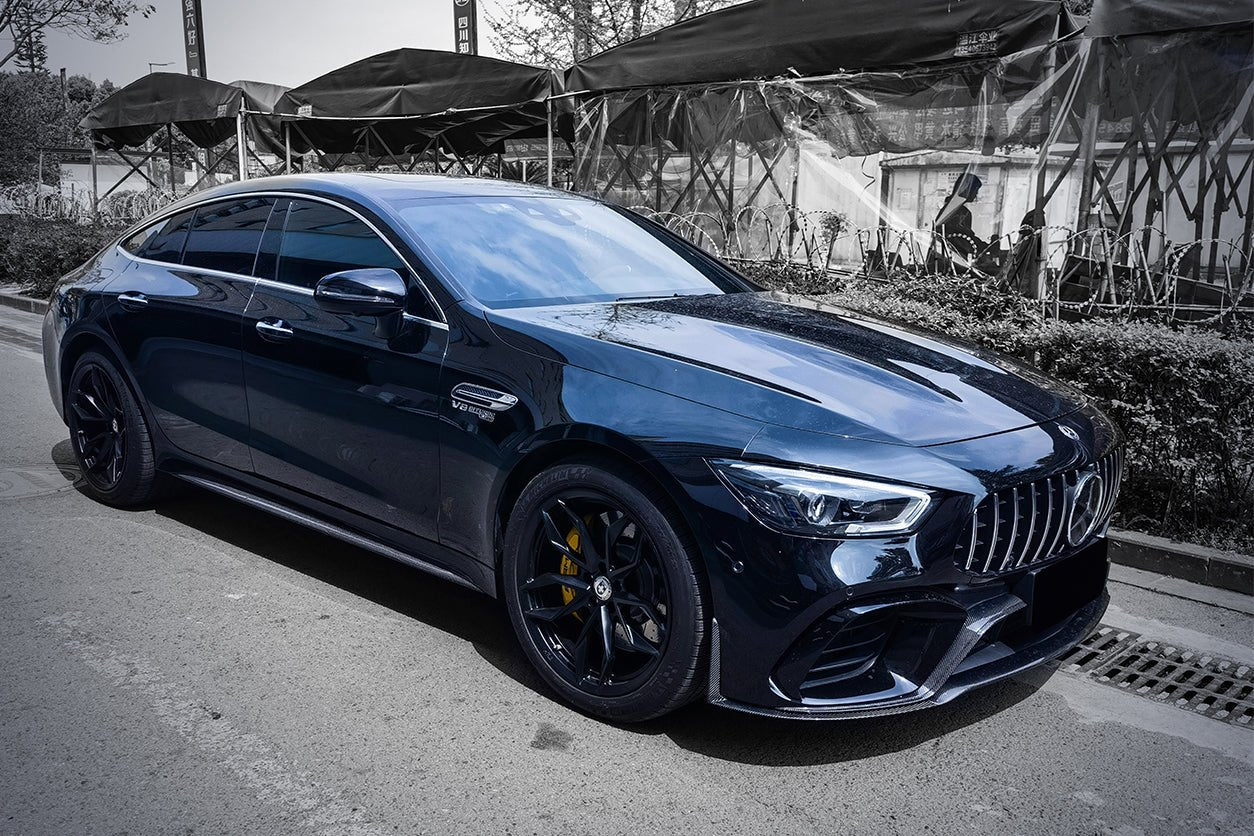 2019 - 2025 Mercedes Benz AMG GT63 S 4Door Coupe X290 Carbon Fiber Middle Front Lip