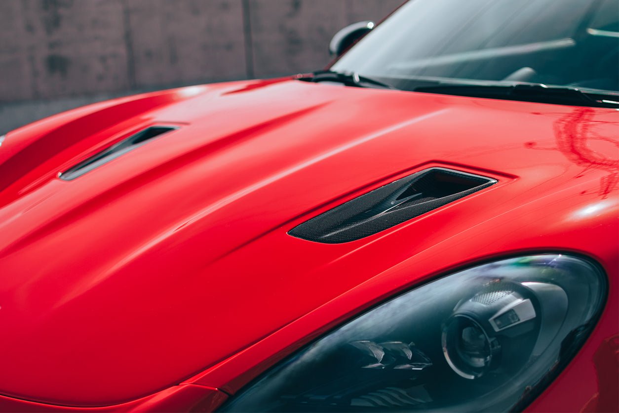 2012 - 2024 Porsche 718 & 981 Cayman & Boxster GT2RS Style Carbon Fiber Hood