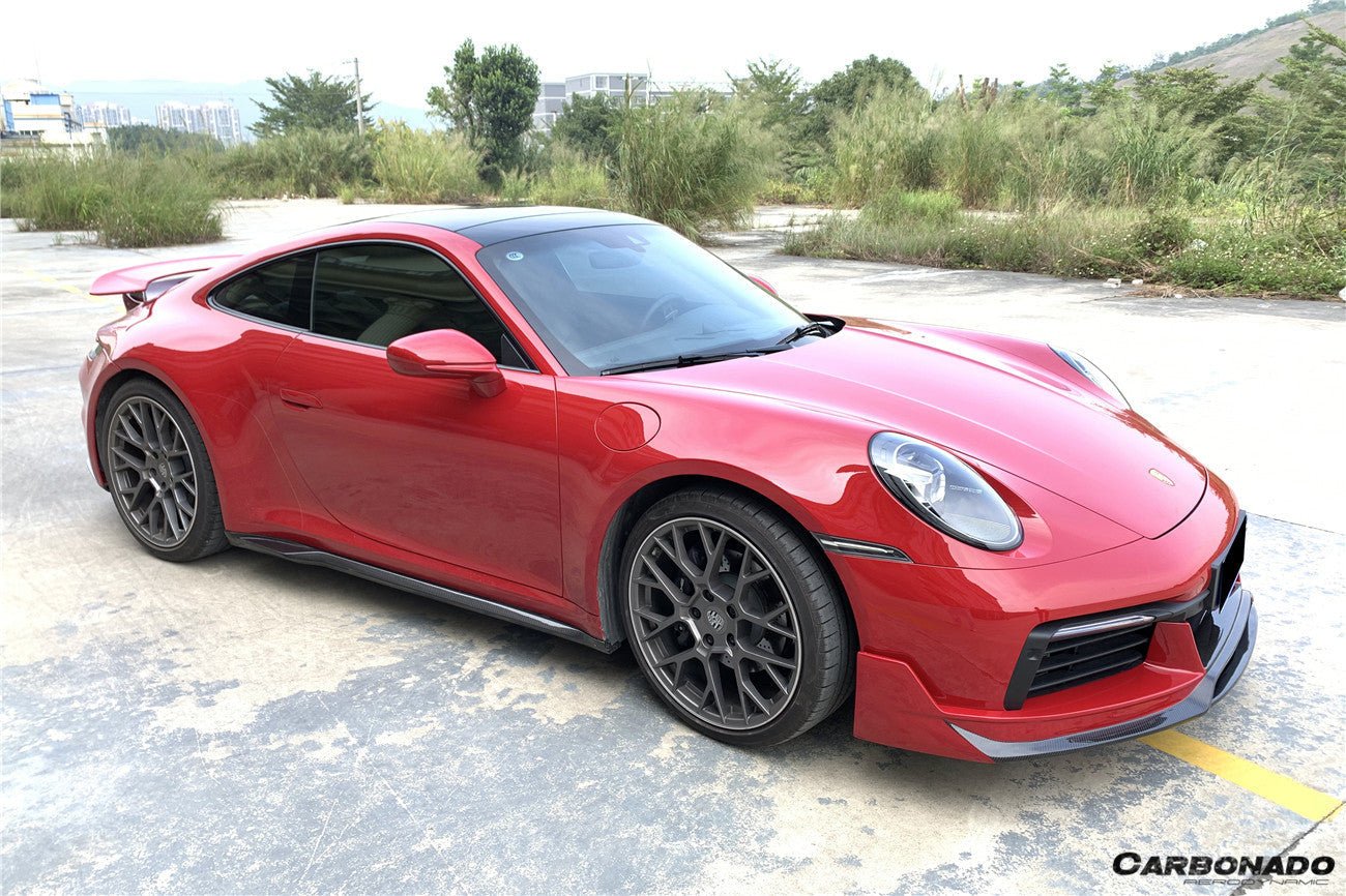 2019 - 2023 Porsche 911 992 Carrera/S/4/4S/Targa/Cabriolet WP Style Dry Carbon Fiber Side Skirts