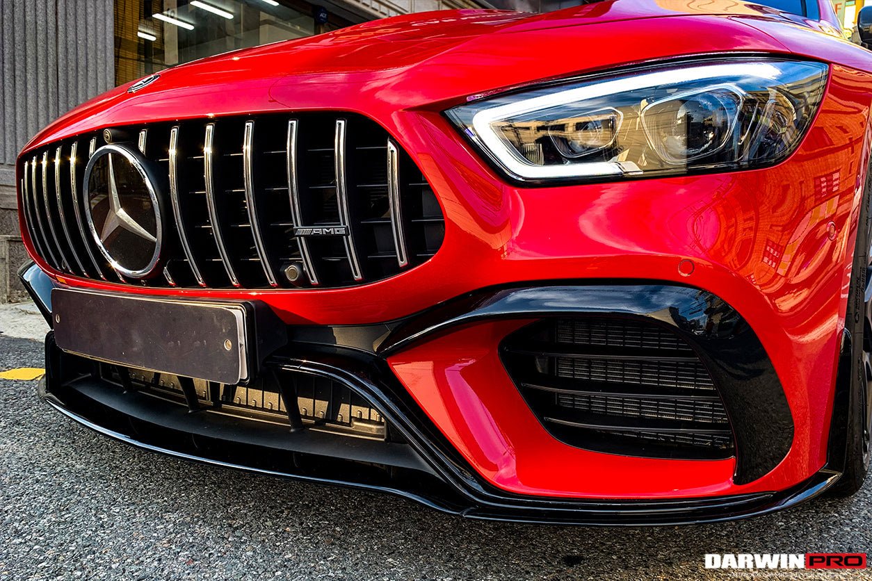 2019-2024 Mercedes Benz AMG GT63 S 4Door Coupe X290 Carbon Fiber Front Bumper Vents Canards
