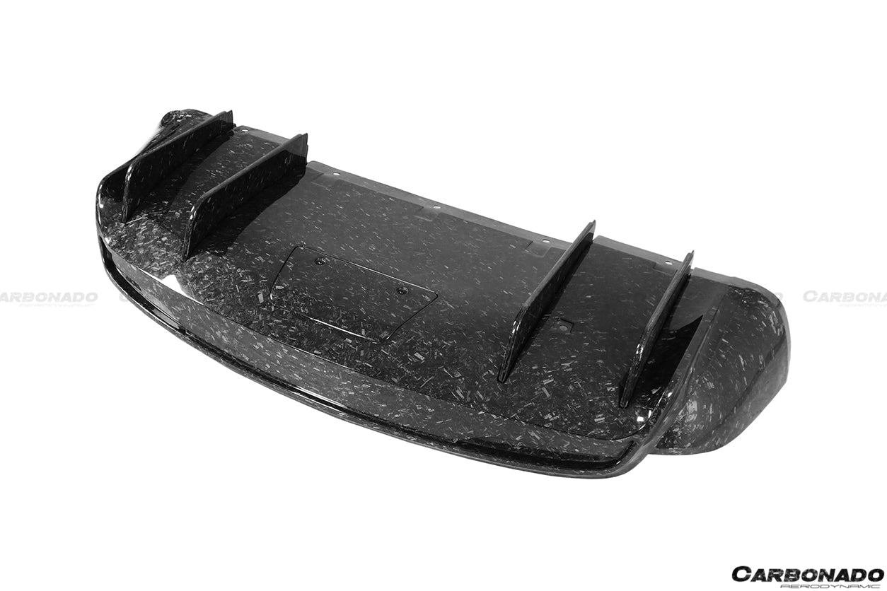 2019 - 2021 Tesla Model X SUV RZS Style Carbon Fiber Rear Diffuser