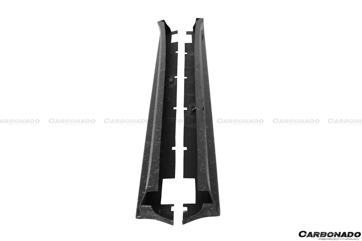 2016 - 2021 Tesla Model X SUV RZS Style Carbon Fiber Side Skirts