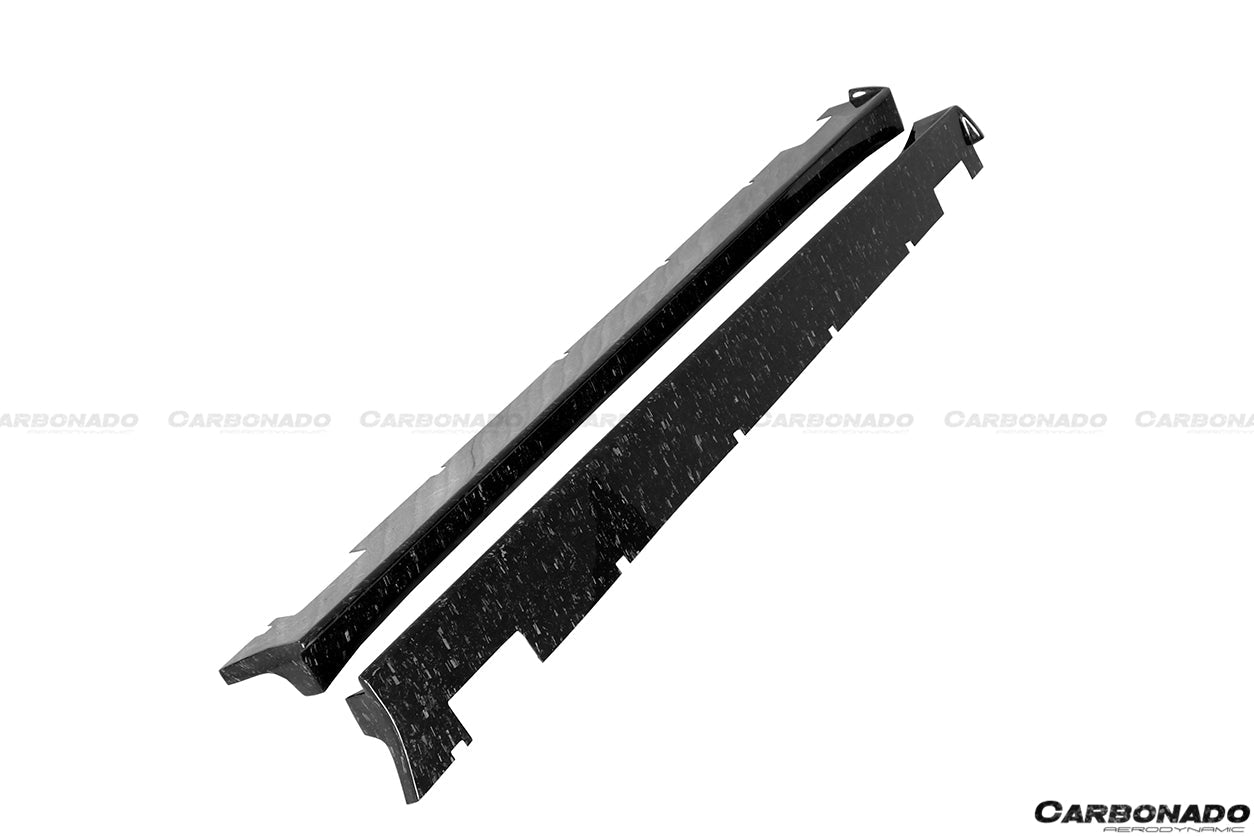 2016 - 2021 Tesla Model X SUV RZS Style Carbon Fiber Side Skirts