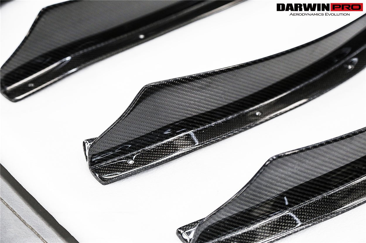 2012 - 2022 Nissan GTR R35 DBA & EBA BKSS Style Carbon Fiber Rear Diffuser Canards