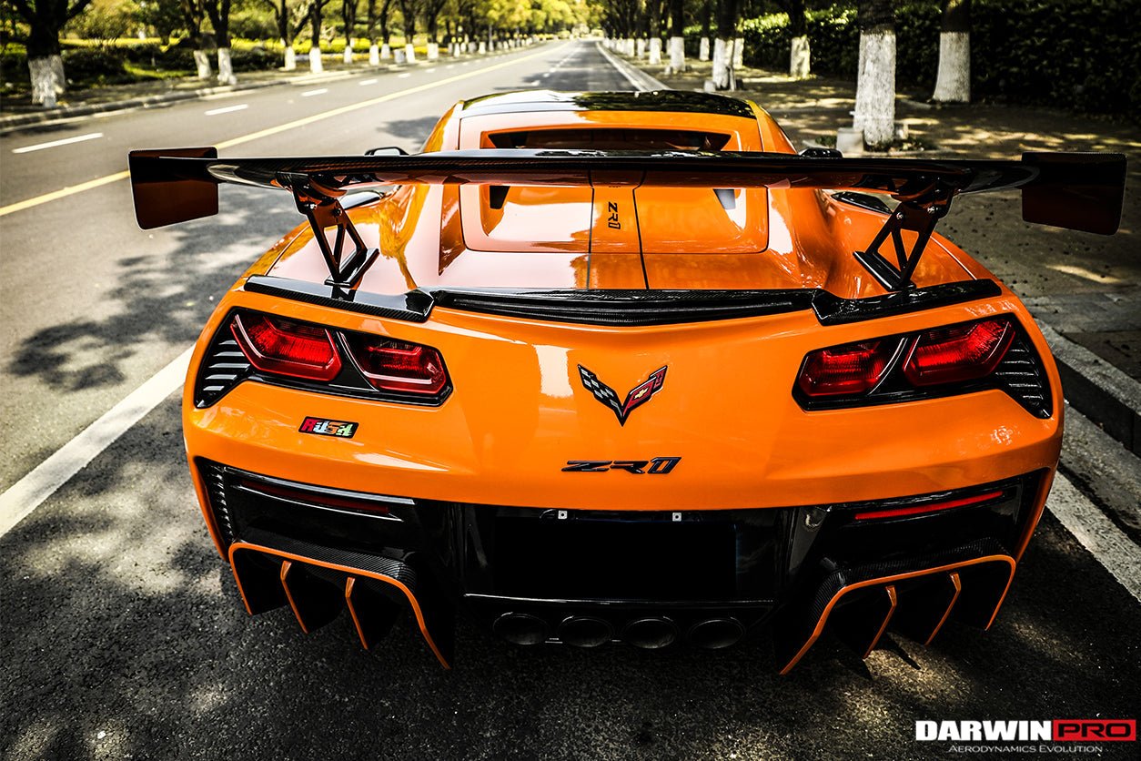 2013-2019 Corvette C7 Z51 Grandsport Z06 BKSS Style Rear Diffuser