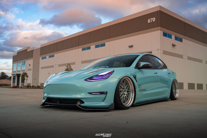 Adro Tesla Model 3 Carbon Fiber Front Lip V2