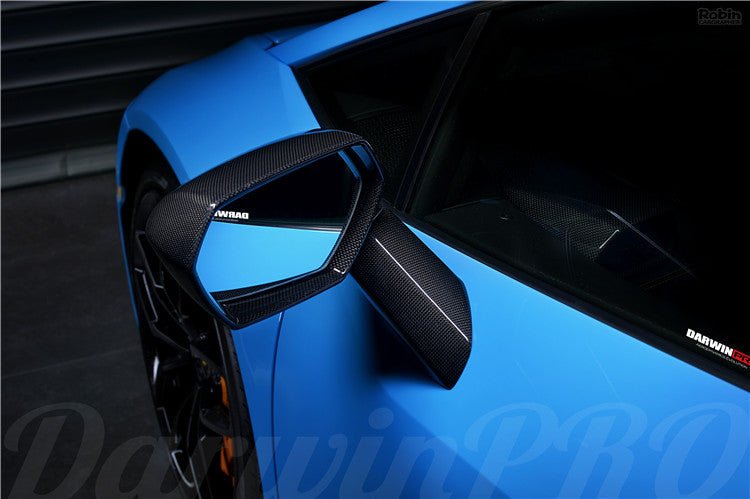 2015 - 2023 Lamborghini Huracan LP610 & LP580 & EVO & STO & PERFORMANTE Autoclave Carbon Fiber Mirror Housing Repalcement