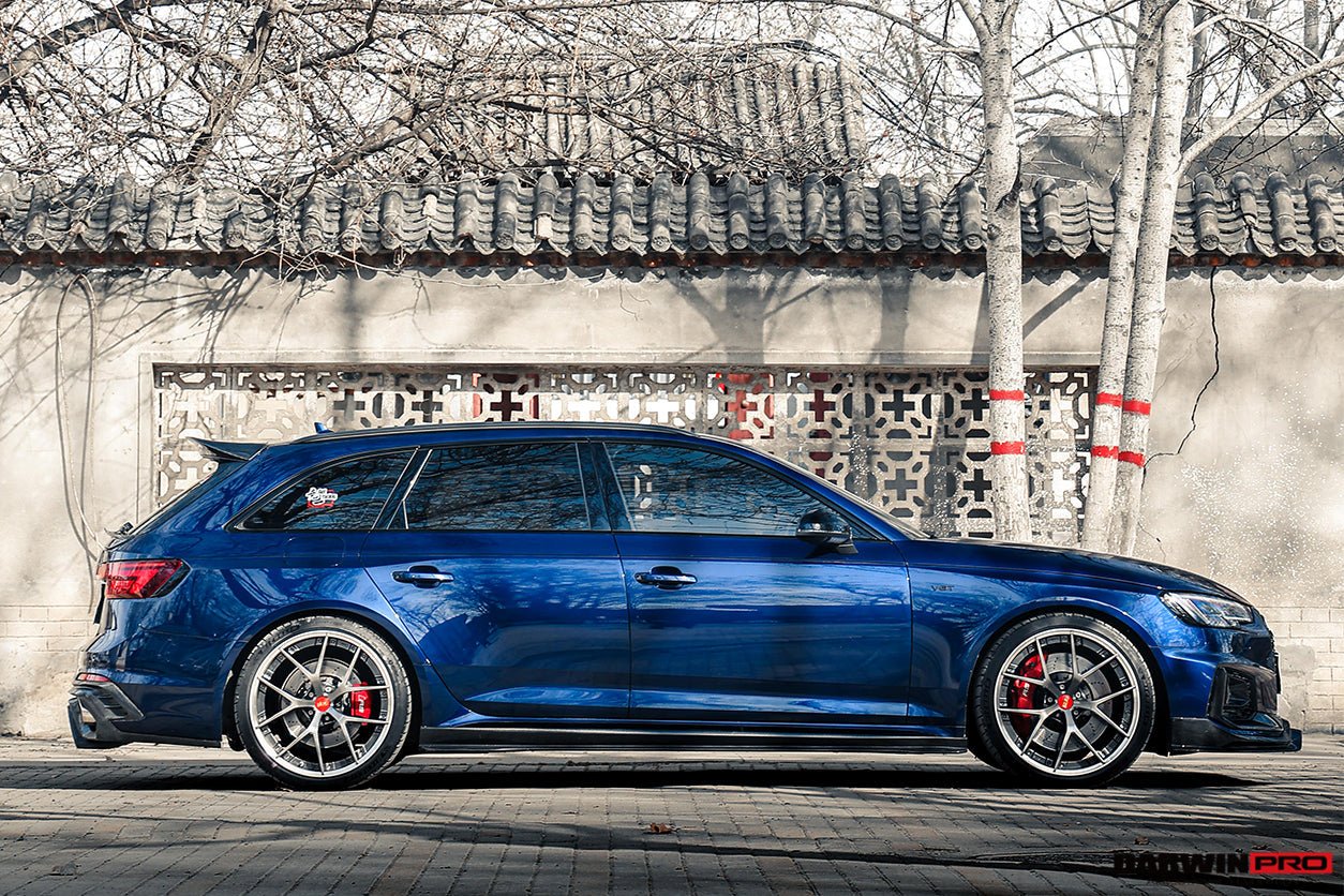 2017 - 2024 Audi RS4 B9 BKSS Style Side Skirts Under Board