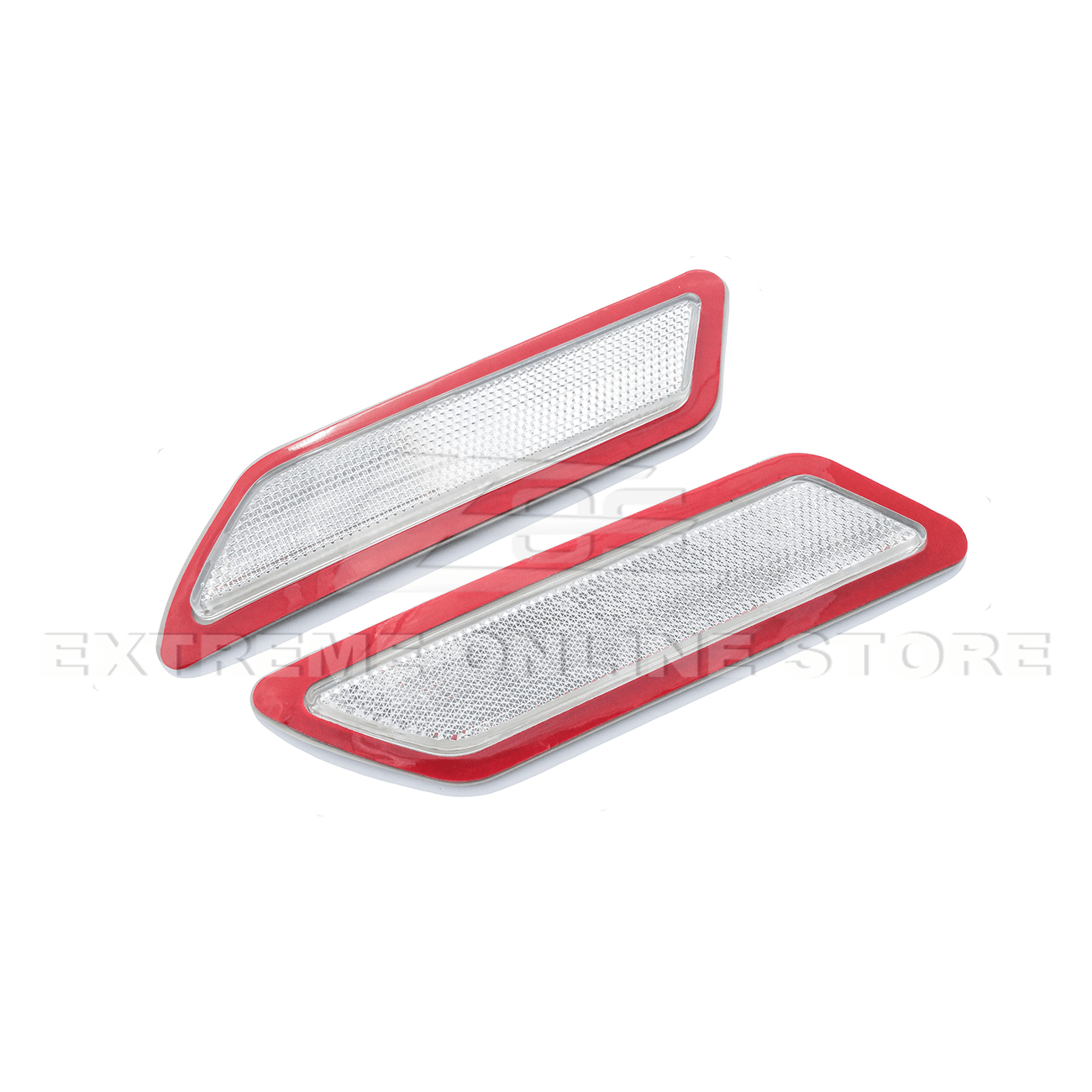 BMW F30 F31 3 Series Base Bumper Smoke Side Marker Reflector Lights Pair 2012-2015