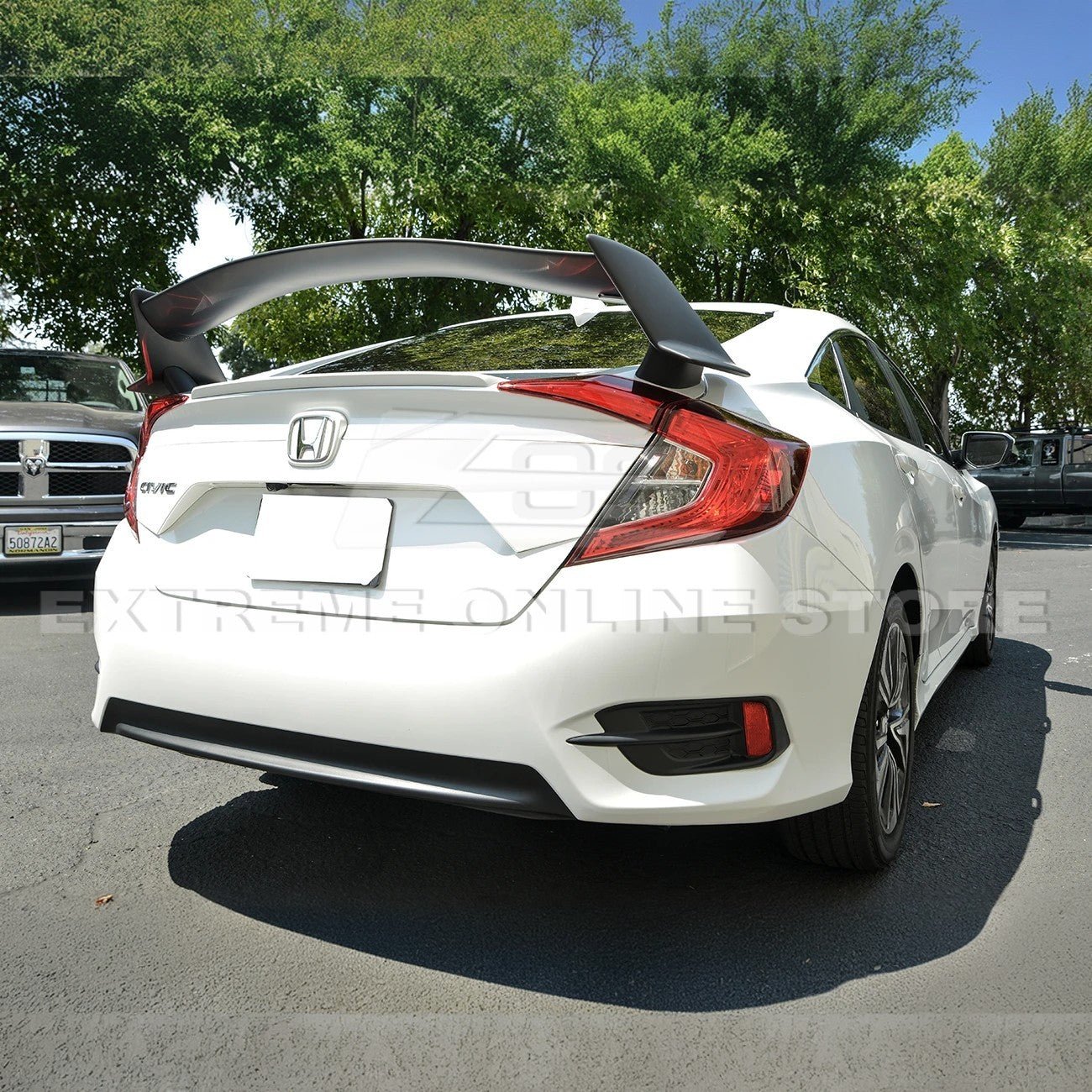 Honda Civic FC Sedan Type R Conversion Matte Black Rear Trunk Spoiler 2016-2021