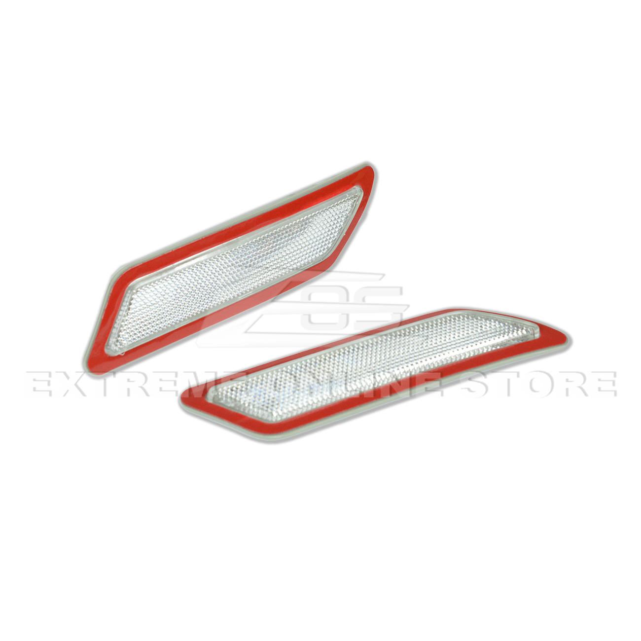 BMW F30 F31 3 Series Base Bumper Smoke Side Marker Reflector Lights Pair 2012-2015