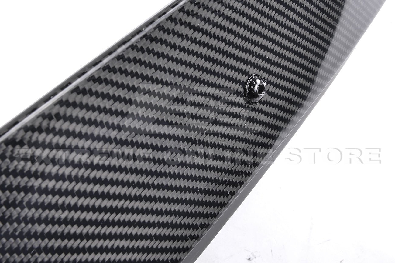 Chevrolet Camaro 5th Gen ZL1 Style Gloss Black Carbon Fiber Wickerbill Rear Trunk Spoiler 2010-2013