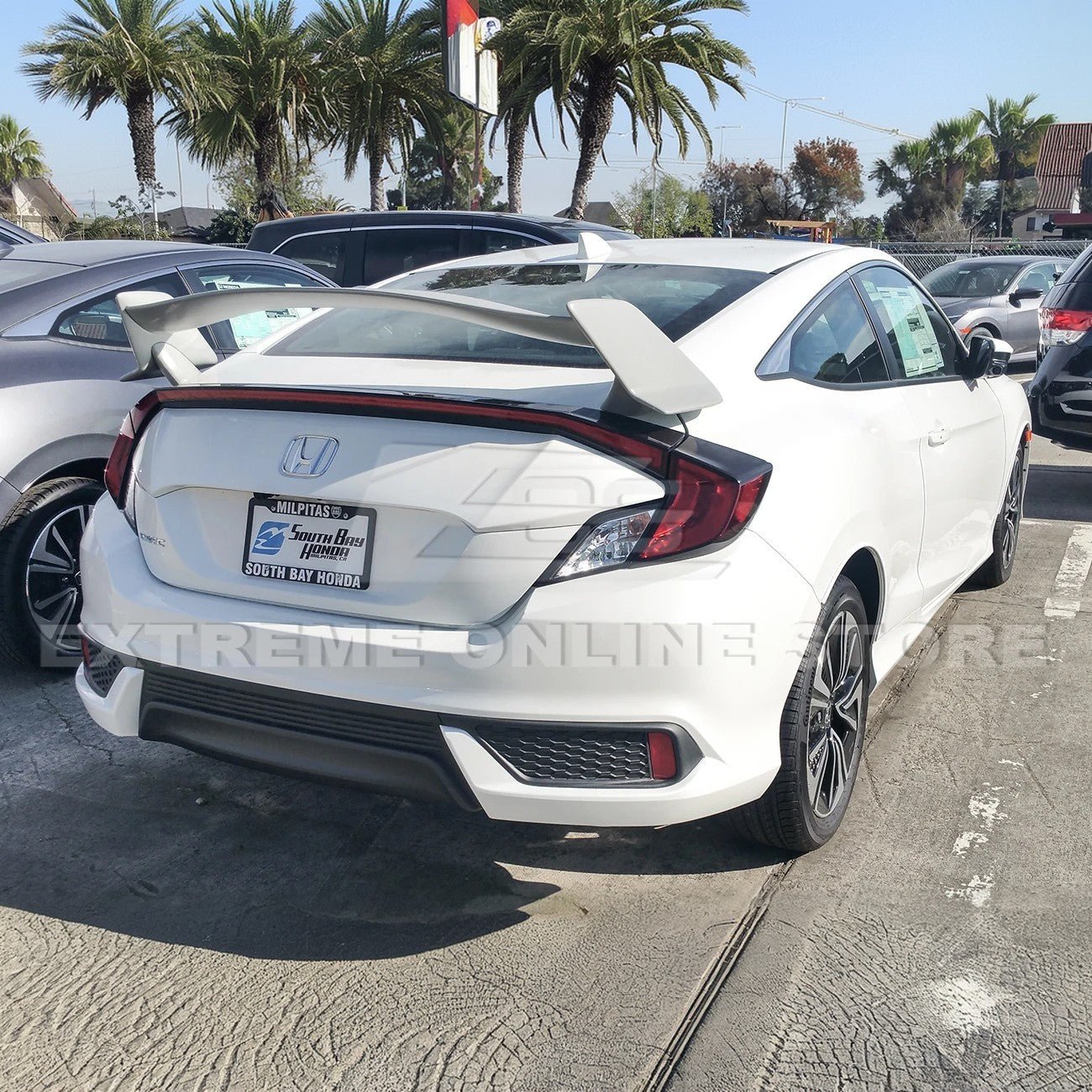 Honda Civic FC Coupe Type R Conversion Matte Black Rear Trunk Spoiler 2016-2020