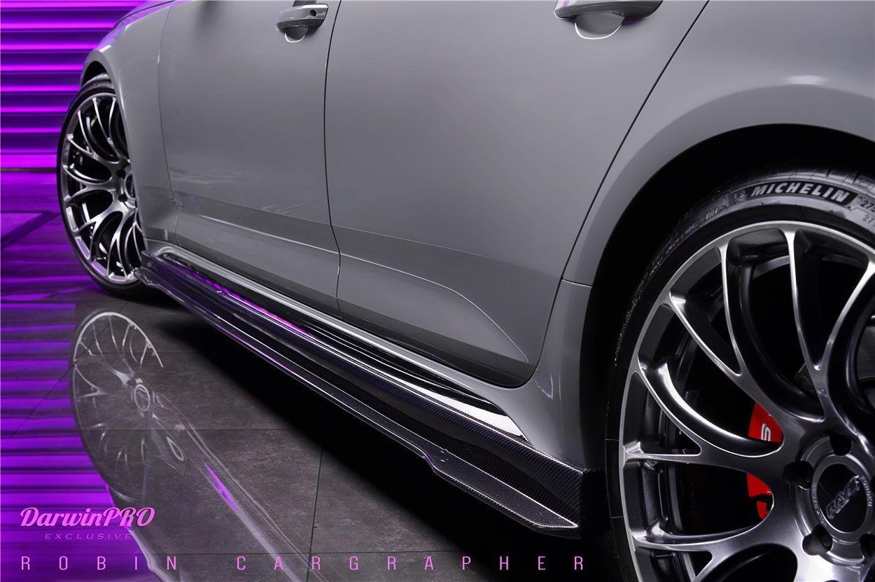 2017 - 2024 Audi RS4 B9 BKSS Style Side Skirts Under Board