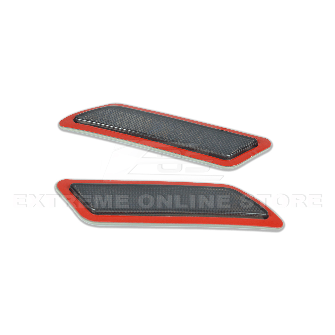 BMW F30 F31 3 Series Base Bumper Smoke Side Marker Reflector Lights Pair 2012-2015