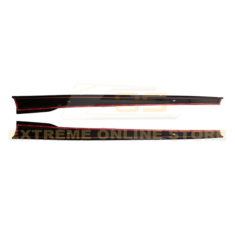 Chevrolet Camaro 6th Gen 1LE Facelift Side Skirts Gloss Black Unpainted 2019-2024