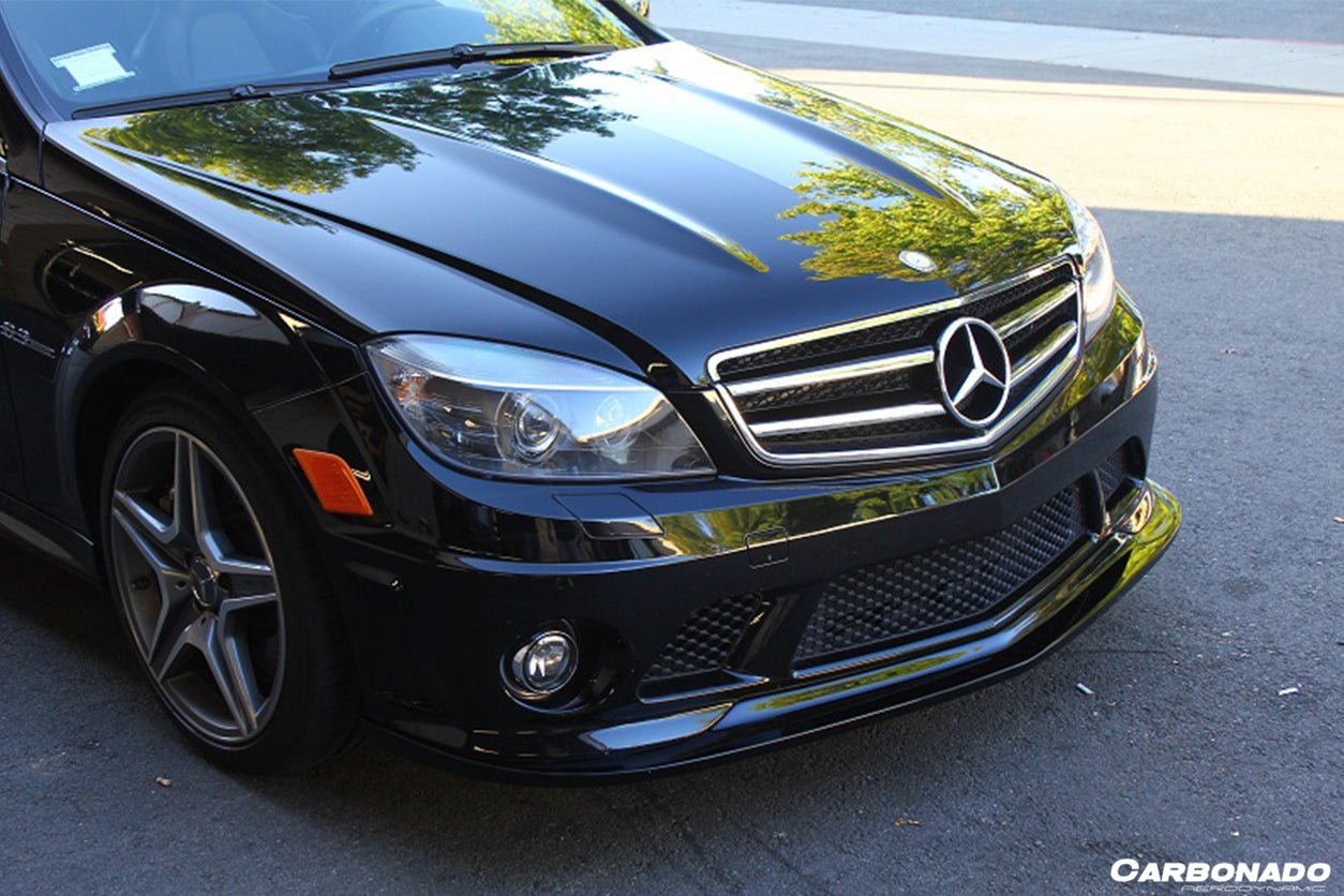 2008 - 2011 Mercedes Benz W204 C63 AMG AK Style Carbon Fiber Front Lip